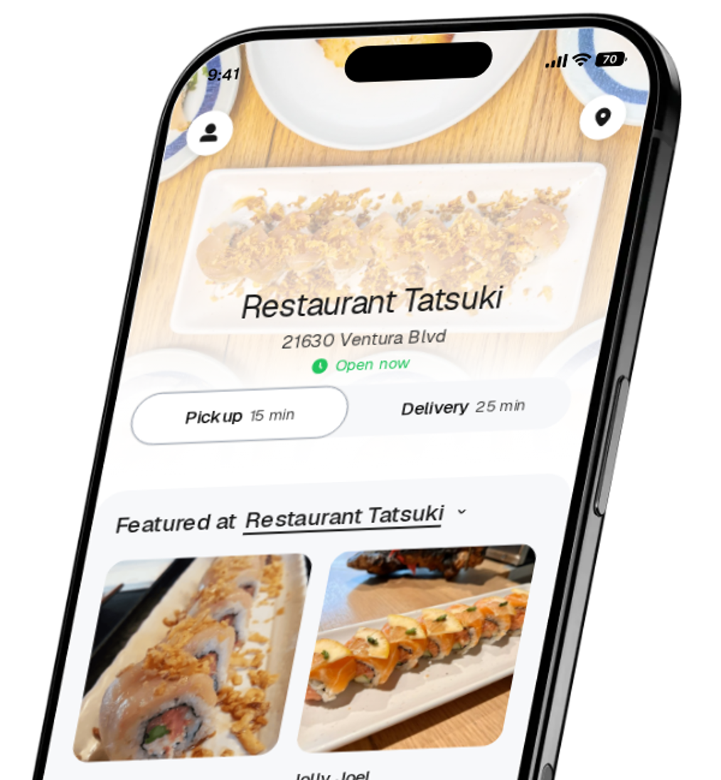 Restaurant Tatsuki app preview